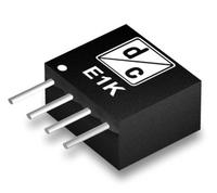 E1K 1 Watt 4 SIL DCDC Wandler  4 Pin SIL-Geh&auml;use Hoher Wirkungsgrad Galvanische Trennung 1000VDC min. Arbeitstemperatur bis +70&deg;C Option/1:  -25&deg;C bis +85&deg;C